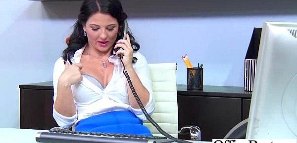  Sex Hot Action In Office With Naughty Horny Slut Girl (casey cumz) video-12